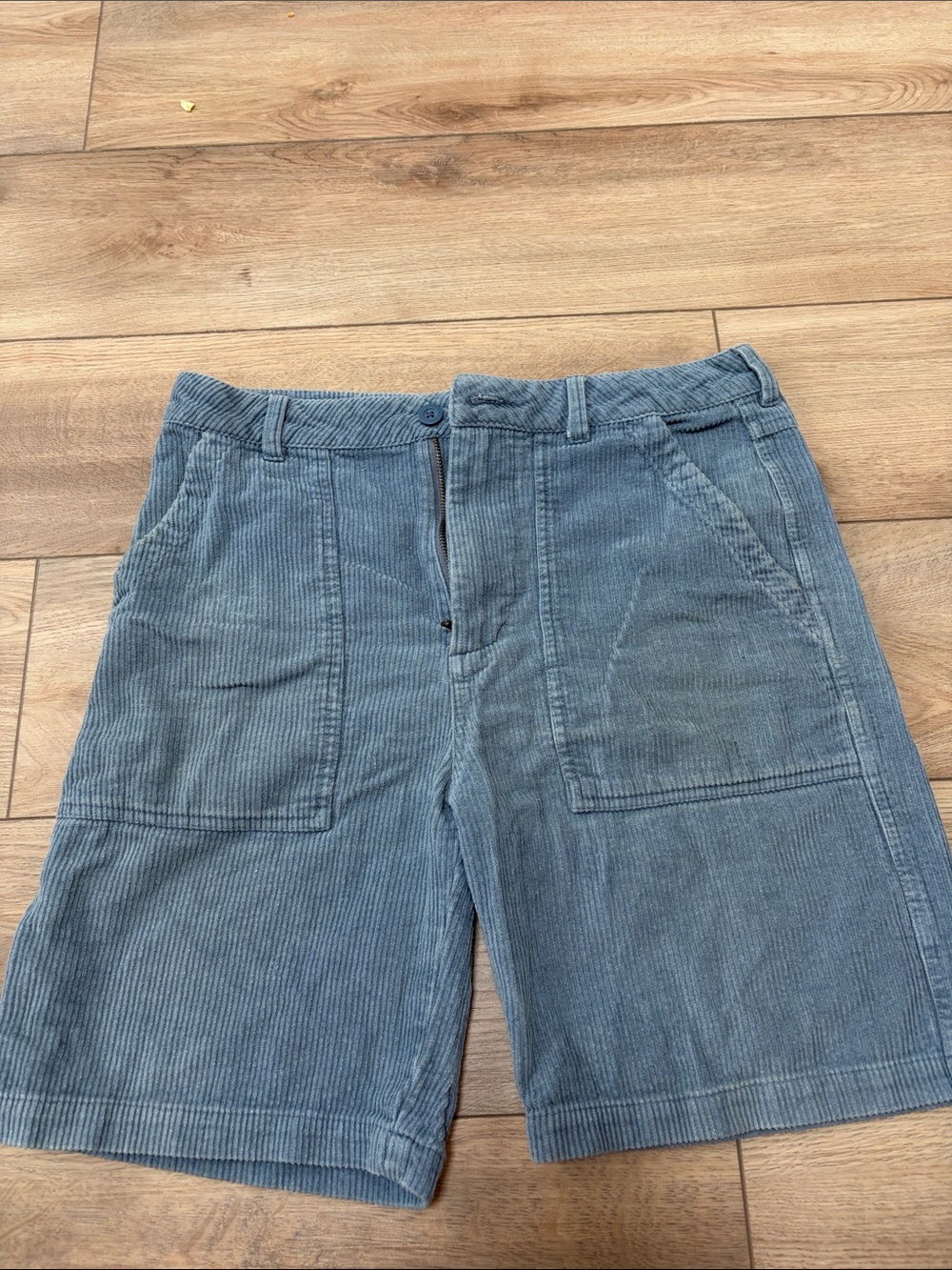 Men's Corduroy Shorts in Dusty Blue